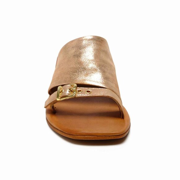 🎉LAST CHANCE🎉 FREE PEOPLE Mila Minimal Flat Sandals / Rose Gold - Picture 7 of 10